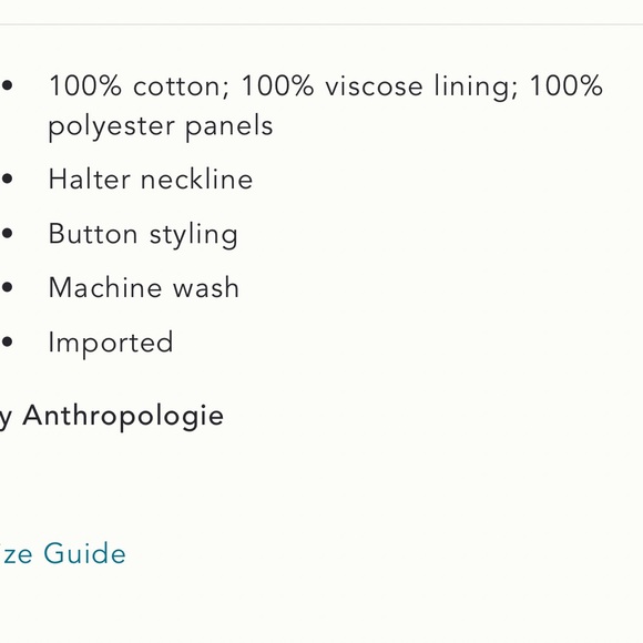 NWT Anthropologie Halter Cutwork Lace Dress, XS - Picture 17 of 17